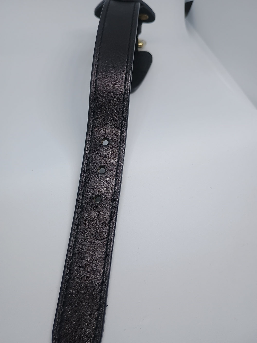 Louis Vuitton Theda Bracelet In BLK W/Gold Hardware - Picture 4 of 8
